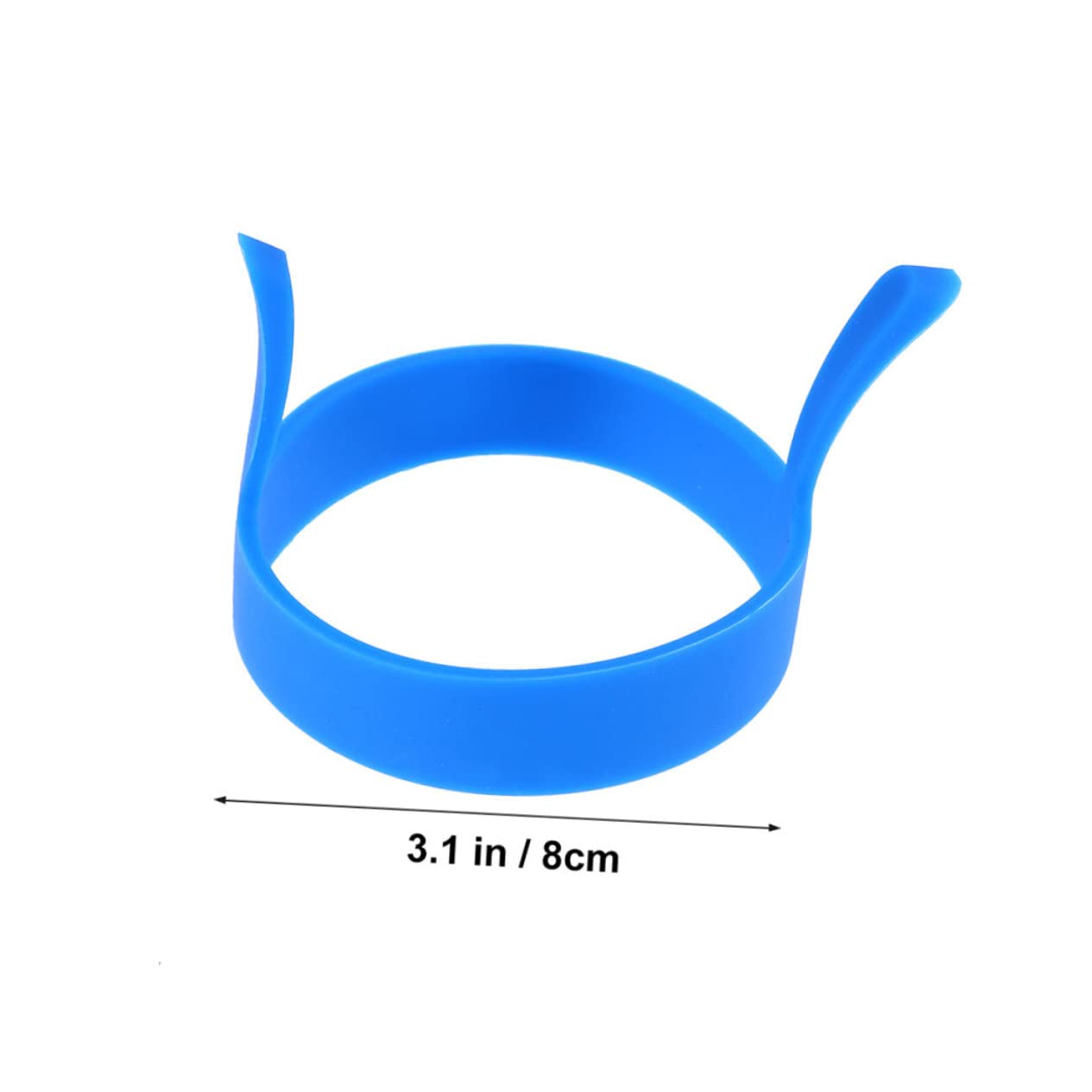 Amosfun 6Pcs Silicone Fried Egg Mold Round Shaped Pancake Ring Mould for Omelettes Non Stick Kitchen Tool Random Color for Cooking Eggs and Pancakes