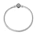 NinaQueen 925 Sterling Silver Snake Chain Bracelet with Black Clasp Charms 7.5 Inches Fit Pandra Bracelet Charms Christmas Gifts for Women Birthday Anniversary Gifts for Her Wife Mom Teen Girls