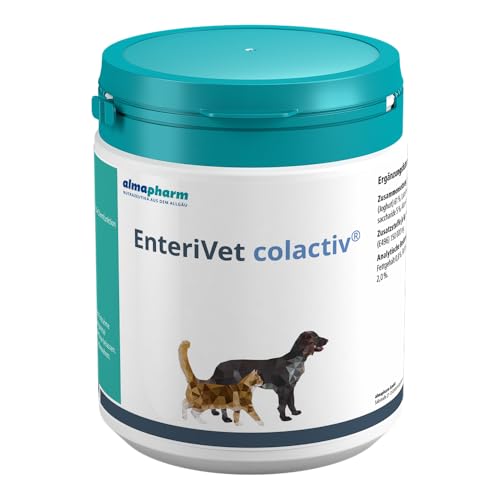 almapharm EnteriVet colactiv | 500 g | Ergänzungsfuttermittel für Katzen & Hunde | Quellstoffe für geregelten Kotabsatz