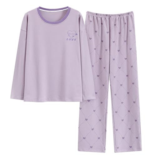 GOSO Pijama para niñas con Pijama y Pantalones Largos, Ropa de Noche para niños de 8 9 10 11 12 13 14 15 17 años