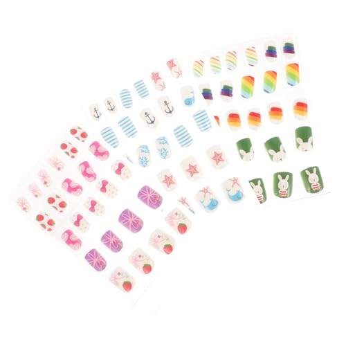 NOLITOY 3 Caixas De Unhas Postiças Infantis Unhas Postiças Para Adolescentes Decoração De Caixão Unh