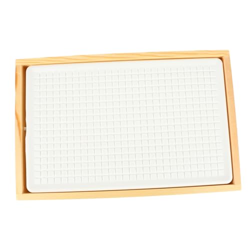 HOLIDYOYO Bandeja De Sushi y Mariscos Rectangular Grande Bandeja Fría Para Conservar Frescura Adecuado Para Restaurantes y Cenas Familiares