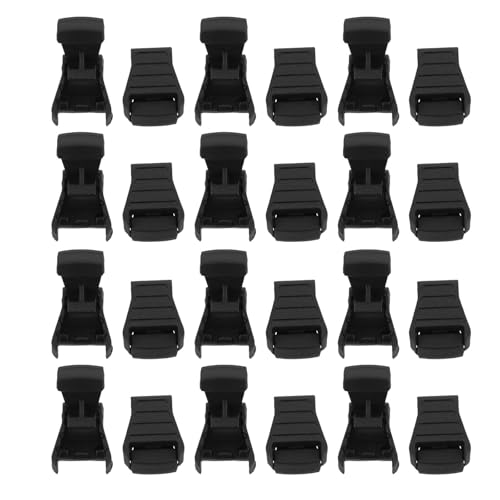 50pcs Nylon Cord End Tips with Black Sleek Anti-Slip Grip