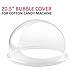 Produktbild BuoQua Blase Schutzhaube 20,5 Zoll Regelmäßige Größe Plastik Kunststoff Abdeckhaube für Zuckerwattemaschine Zucker