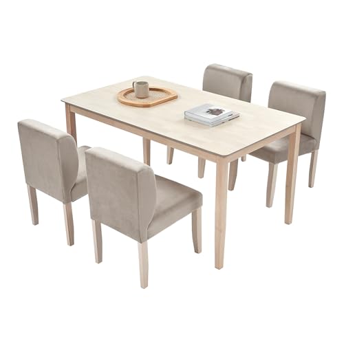 LOWYA ���E�� �_�C�j���O �_�C�j���O�Z�b�g 5�_ �`�F�A ��140cm �x���x�b�g�� �z���C�g�E�H�b�V��+���J