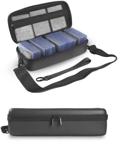 Playing Card Storage Case Game Backpack Card Holder,Collectible Trading Card Storage Bag MTG Deck Box Fits Sports Card and Baseball Cards,Business Travel Case Holds Up to 800 Cards. (11x4.5x3.5inch, Black)