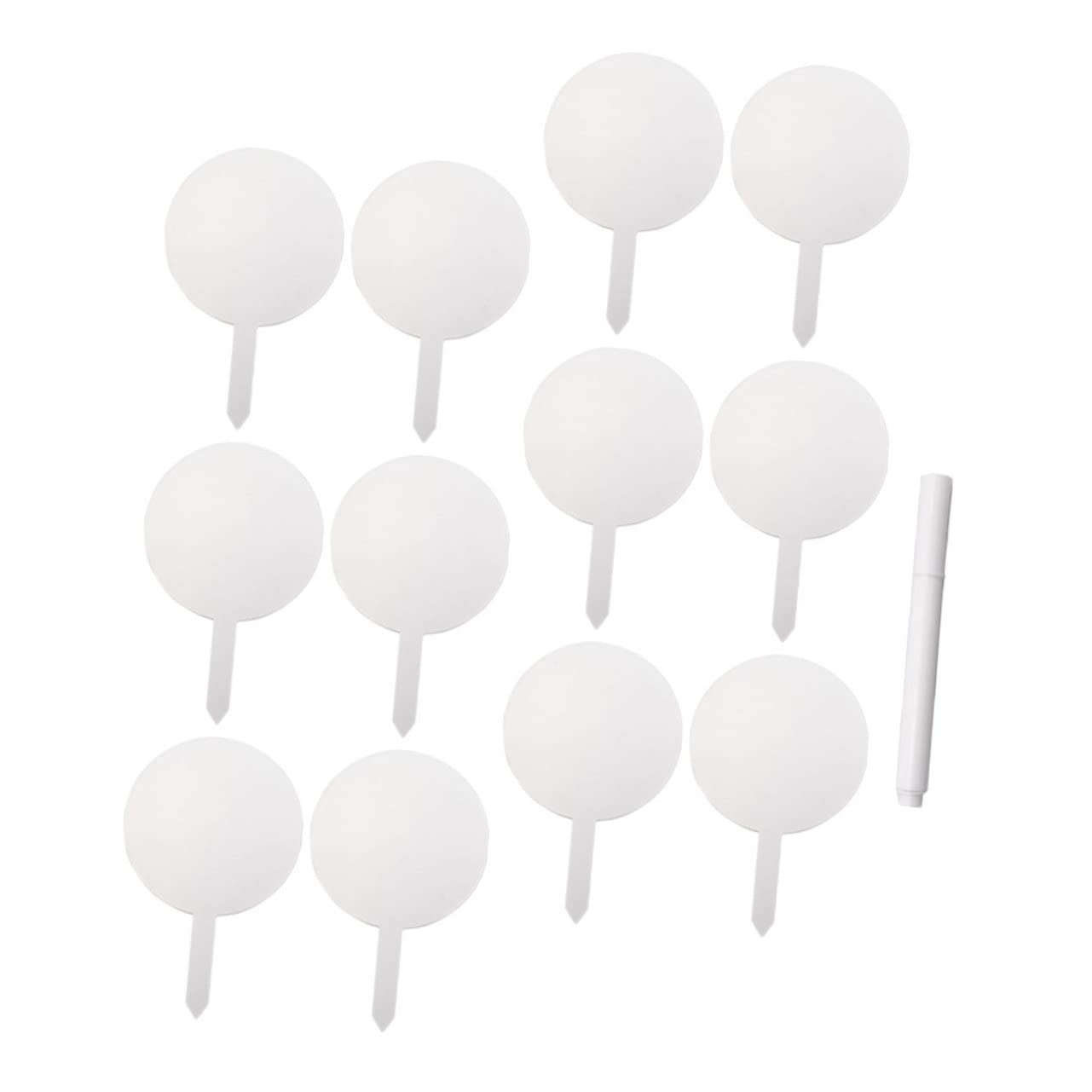 3 Sets Pflanzenetiketten Mit Stift Acryl-pflanzenmarkierungen Für Den Garten Leicht Zu Schreiben Und Zu Löschen 12 Stück * 3