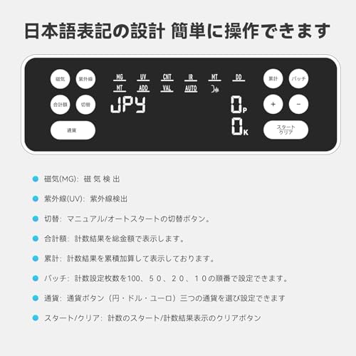 shinnkeisu 紙幣カウンター 新札対応 の商品画像 3