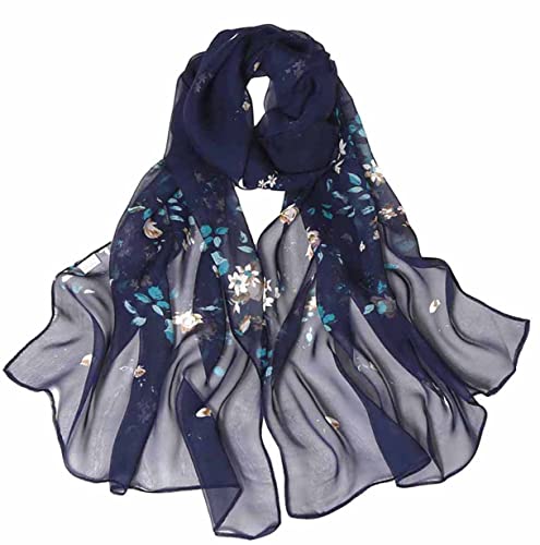 Acotavie Scarfs for Women Lightweight Fashion Scarves Print Floral Pattern Scarf Shawl Wraps (C005)