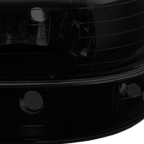 AKKON - For Silverado Truck 1500/2500 HD /3500 Black Smoked Headlight + Bumper Signal + Red Smoked Tail Light