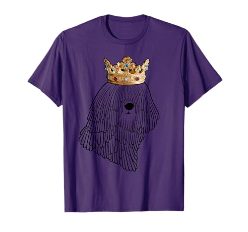 Komondor Dog Wearing Crown T-Shirt