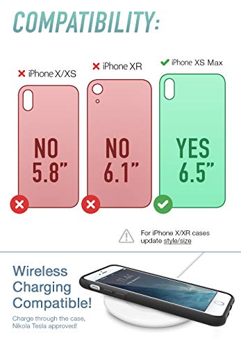 Image of Smartish iPhone Xs Max Wallet Case - Wallet Slayer Vol. 2 [Slim Protective Kickstand] Credit Card Holder for Apple iPhone 10S Max (Silk) - Red Rover Red Rover