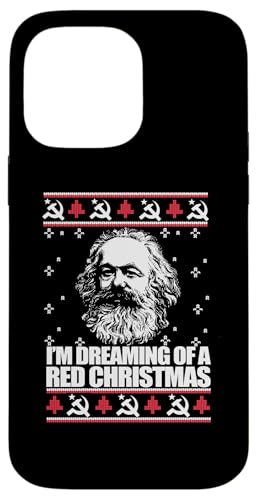 DREAMING RED CHRISTMAS Karl Marx Ugly Xmas �Z�[�^�[ �~�[�� �X�}�z�P�[�X iPhone 14 Pro Max �p