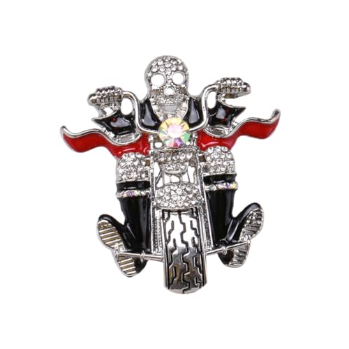 Bijoux punks squelette pour sublimer un déguisement d'Halloween ou une veste rock