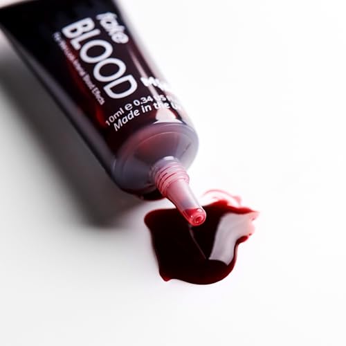 Moon Terror Fake Blood with Applicator, 0.34oz - SFX Makeup for Halloween, Theatrical, Vampire Zombie Theatre Stage - Special Effects Make up Realistic Fake Blood Gel Spray - Thumbnail 3