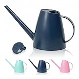 Bamworld Watering Can for Indoor Plants Long Spout Watering Cans for Garden Plants Indoor Outdoor Small Water Can for House Flower 1.8L 60oz 1/2 Gallon(Deep Blue)
