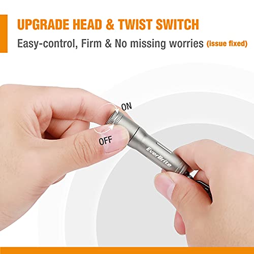 Everbrite E011145AE Keychain Led Flashlight Mini Bright Key Ring Portable Pocket Torch thumb #1