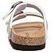 Torotto Kids Sandals Boys Girls Slide Summer Non-slip Cork Glitter Toddler Slippers with Adjustable Straps for Indoor & Outdoor(Beige-34)