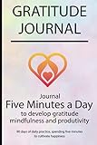 Gratitude journal: Journal Five minutes a day to develop gratitude, mindfulness and productivity By Simple Live 10753