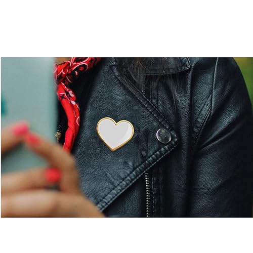 Image of 12 /25 /50 /100Pcs Multicolor Heart Love Lapel Pins Bulk - Metal Heart Health Brooch Badge For Men Women Clothes Bags Hats