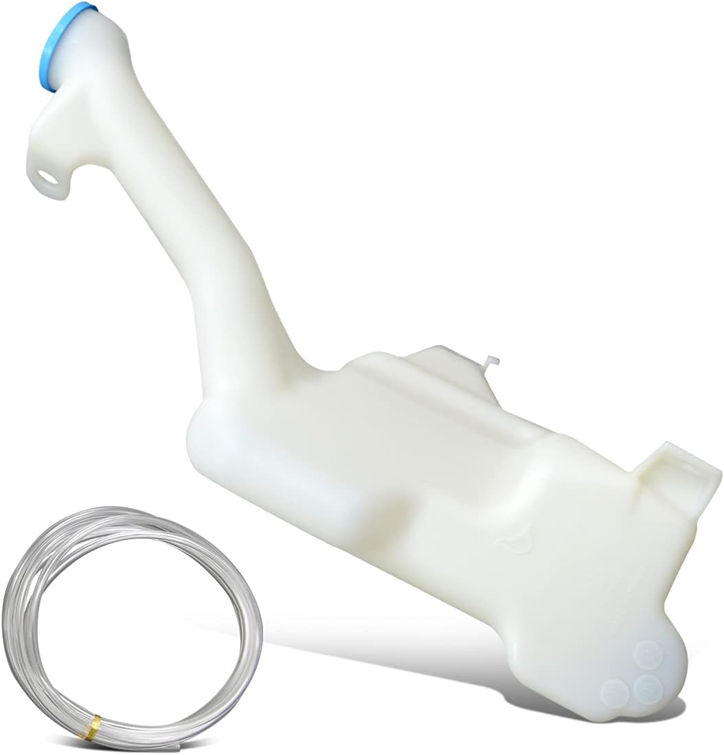 Auto Dynasty HO1288196 Factory Style Car Windshield Washer Reservoir Tank - Reservoir Cap | Washer Fluid Pump - Compatible with Honda Accord USA Model 13-15, White