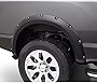 Bushwacker Pocket/Rivet Style Rear Fender Flares | 2-Piece Set, Black, Smooth Finish | 70014-02 | Fits 2004-2015 Nissan Titan w/ Lock Box