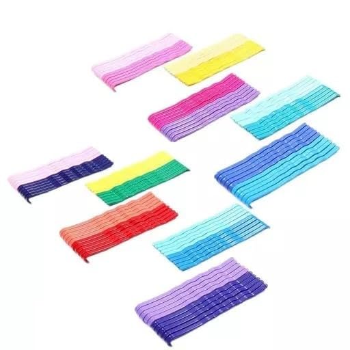 Fashion Alley 50-pieces Bobby Hair Pins Non-Slip Metal Hair Clips Multicolor-picture-51