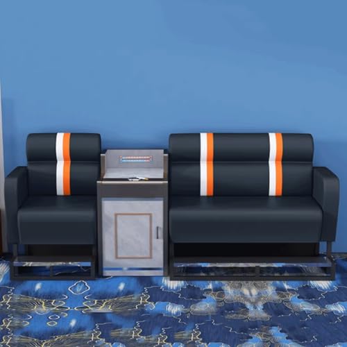 Juego de silla y otomana premium con mesa auxiliar multifuncional para salas de billar y salas de billar