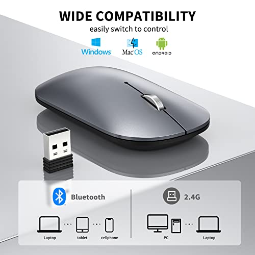 TECKNET-Rechargeable-Bluetooth-Mouse-for-MacBook-ProiPadLaptopWindows-Slim-Silent-Wireless-Mouse-Bluetooth-5030-24G-Portable-Optical-Cordless-Mice-with-USB-Receiver-4-Adjustable-DPI