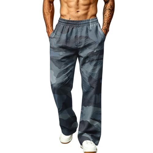 Pantalones de chándal holgados con bolsillos y corte recto