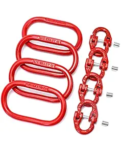 QWORK Chain Link Connectors Set, 4 Set 3/8