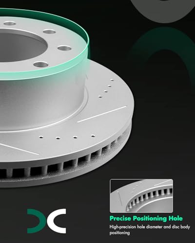 Image of SCITOO Front 13.89 inch Brake Pads and Rotors Kits Fit For Dodge Ram 1500 2006-2008,For Ram 2500 2003-2008,For Ram 3500 2003-2008
