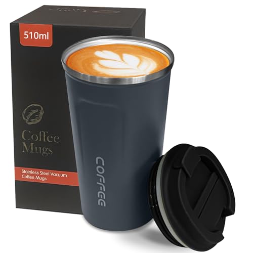 Image of Insulated Travel Coffee Mug, Stainless Steel Coffee Cup with Leakproof Lid | Double-wall insulation keeps drinks hot or cold for hours, with a leakproof lid and portable stainless steel design