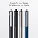 Lamy swift Palladium - modest rollerball pen with a smooth writing experience - robust metal casing & line width B M 66 rollerball refill in blue
