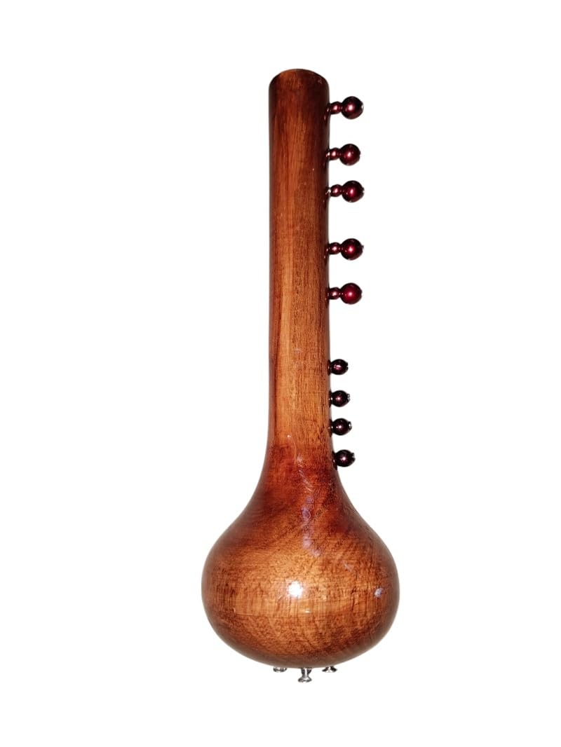 Miniature Musical Instrument – Exquisite Handcrafted Decor Piece for Music Lovers (Sitar, small) - Image 3 thumbnail
