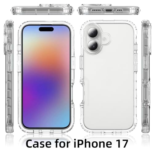 Coque iPhone 2025 double couche antichoc transparente en polyuréthane souple - 2