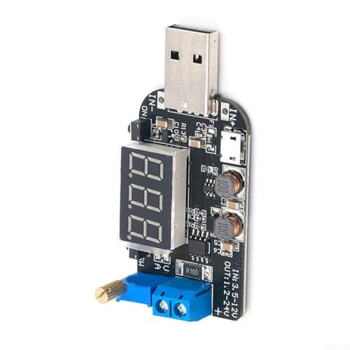 Image of ZWEquipint USB Boost Power Supply Module 5V To 30V 2A 15W Adjustable Step Up Down With LED Display For DIY Electronics Projects