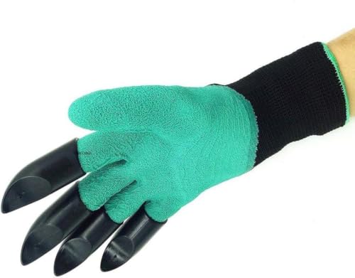 Image of Garden Gloves with Claws, Breathable Gardening Work Gloves for Digging, Planting, Pruning & Poking, All in One Gardening Tool, Anti-Puncture Garden Gloves