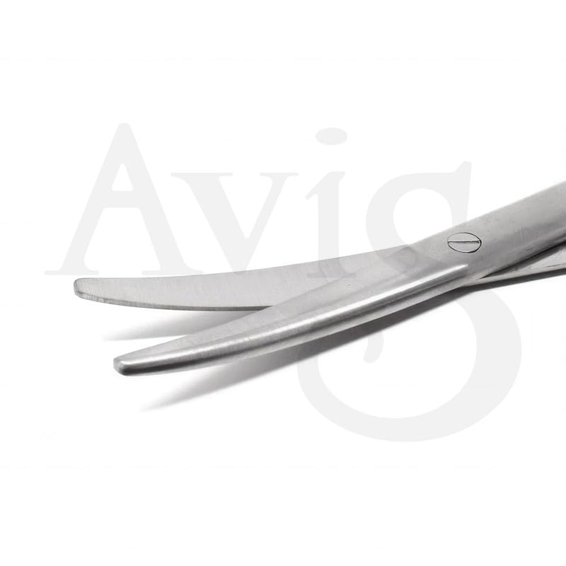 AVIS Mayo Scissors Curved - Premium Stainless Steel Grade 410 Surgical Scissors for Cutting Tissues and Sutures in Medical, Dental, and Veterinary Procedures (6.5") 3