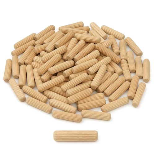 Tasselli in Legno 10x40 mm – Confezione da 200 Pezzi (4x40) – Spinotti Cilindrici per Giunzioni Fai-da-te, Mobili, Falegnameria – LEMAG SRL