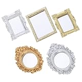 Photo Gallery popetpop 5 pezzi specchi miniatura resina per casa delle bambole specchi da parete piccoli oro e argento accessori decorativi resistenti e lisci per creatività e gioco Photo Gallery popetpop 5 pezzi specchi miniatura resina per casa delle bambole specchi da parete piccoli oro e argento accessori decorativi resistenti e lisci per creatività e gioco