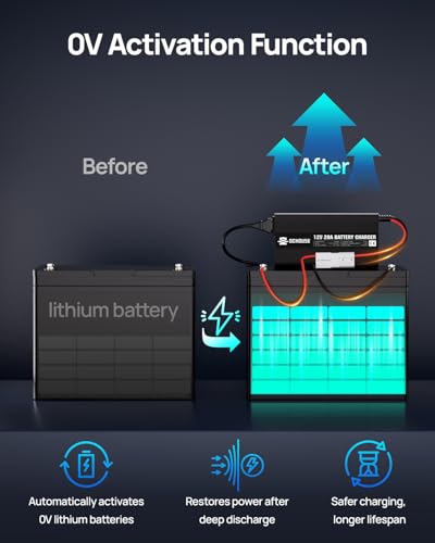 Image of 12V 20A Lithium Battery Charger AC to DC Input with Quick Battery Connector
