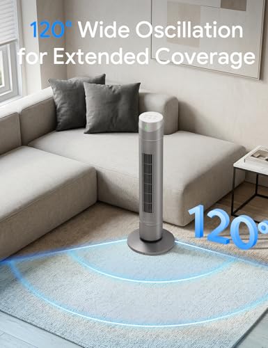 Image of ZAFRO Smart Tower Fan for Bedroom,Upgraded DC Motor Fans that Blow Cold Air