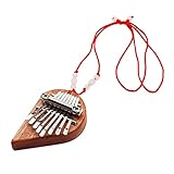 Uposao Mini Kalimba Daumenklavier mit 8 Tasten Kalimba Thumb Piano Fingerklavier Musik Daumen Musikinstrument für Kinder Erwachsene Anfänger