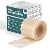 Hydrocolloid Roll, 5x360cm/2x141.7in Ultra-Thin 0.3mm Hydrocolloid Patches Self-Adhesive Waterproof & Breathable Bandage Tape for Cuts Minor Skin Irritations