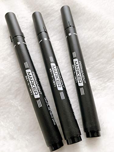 Amazon | 油性マーカー 細字（約0.7mm） 3本入 【まとめ買い3本入×6個