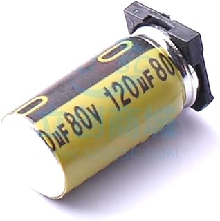 10 Pcs SMD Aluminum electrolytic Capacitor 120uF 80V SMD 8x16.5mm