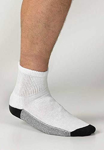 KingSize Men's 1/4 Length Cushioned Crew Socks 3-Pack2