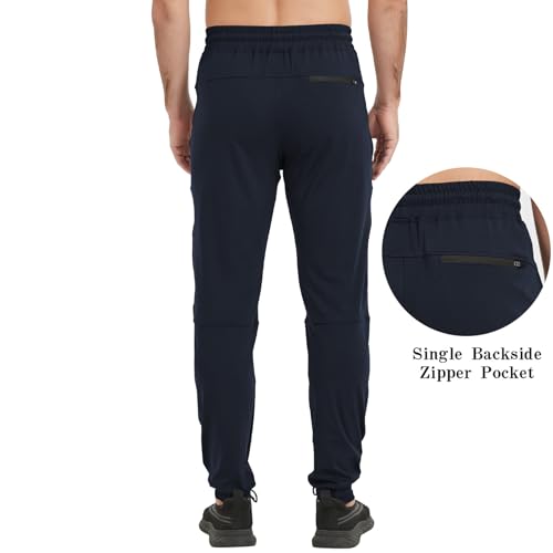 Image of Tall Mens Sweatpants Extra Long Athletic Jogger Pants Zipper Pockets