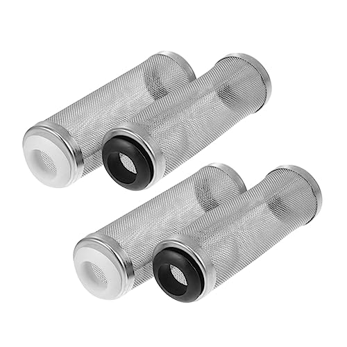 ROMISBABA 4個 フィルター チラー 水中 大きい ストレーナー 戦車 タップ 全体 装飾 ステンレスタンクカバー 水槽カバー 水槽アクセサリー 水槽の供給 水族館カバー 304 ネットワーク